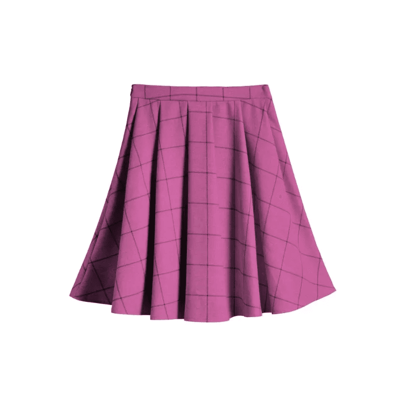 Flounce High Low Plain Midi Skirt